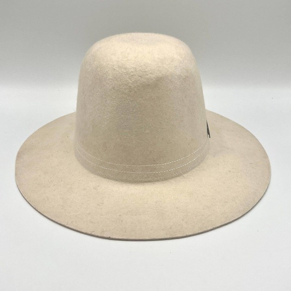 BRIXTON SUPPLY Company 100% Wool Felted Wide Brim White Cream Hat Med 7 1/4 58cm main image 14